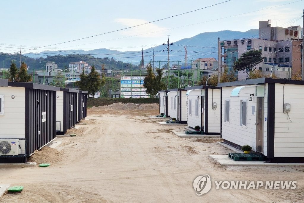 '규격미달 자재' 구례 수해 주민 임시주택