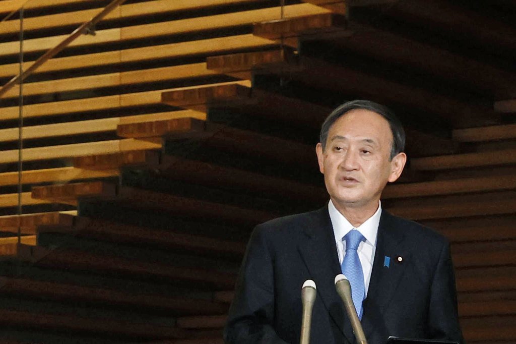 코로나19 대책 설명하는 스가 일본 총리