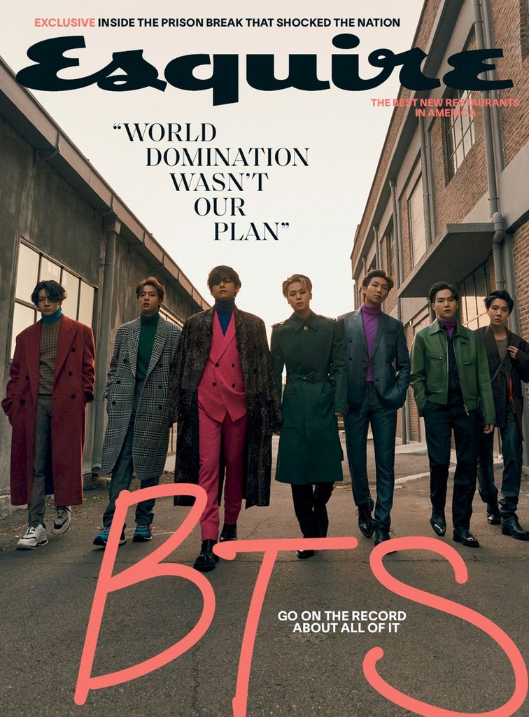 BTSが米男性誌表紙に登場 BTSが米男性誌表紙に登場