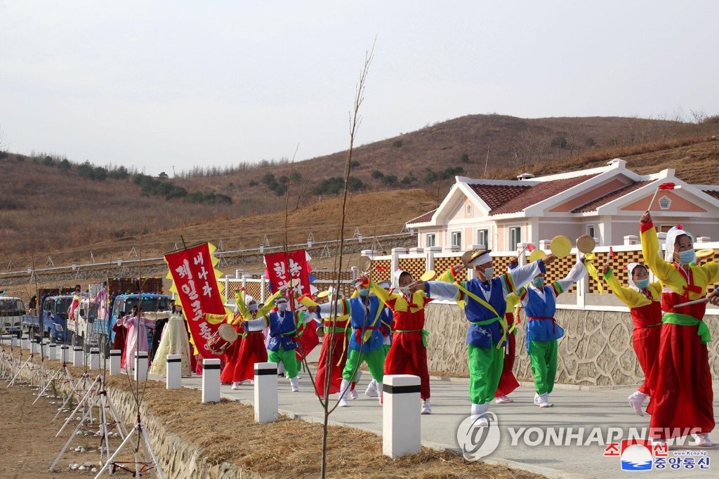 북한 함경도·라선시 새집들이 행사