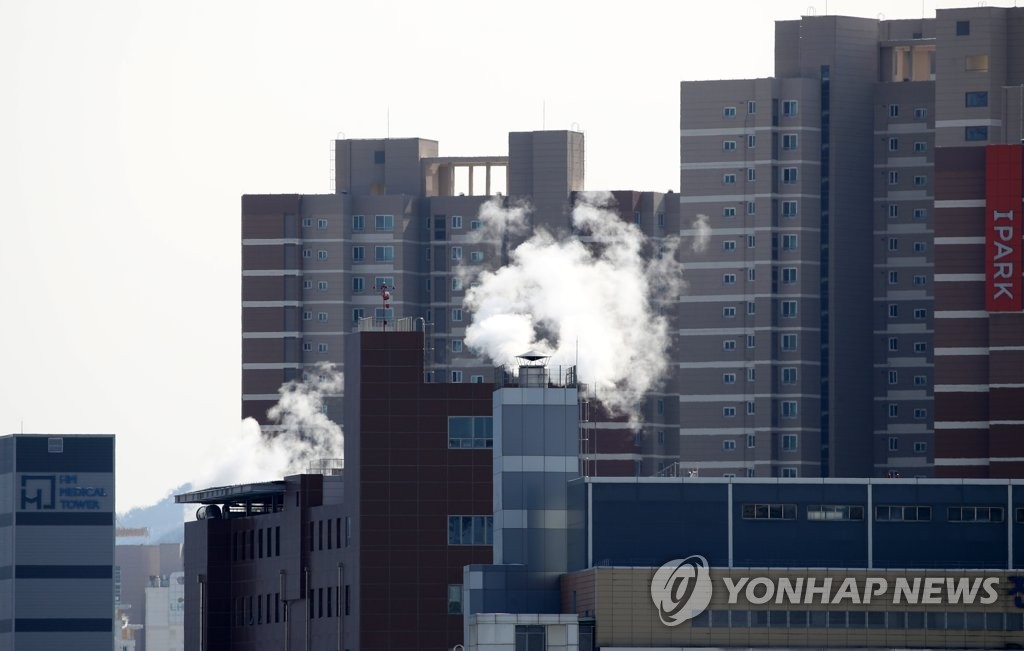 난방 때는 빌딩