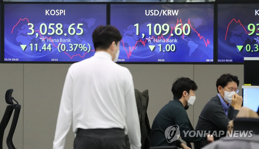 코스피 개장초 약세