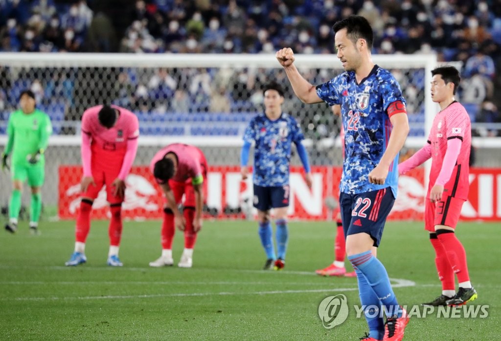 일본에 무릎 꿇은 한국