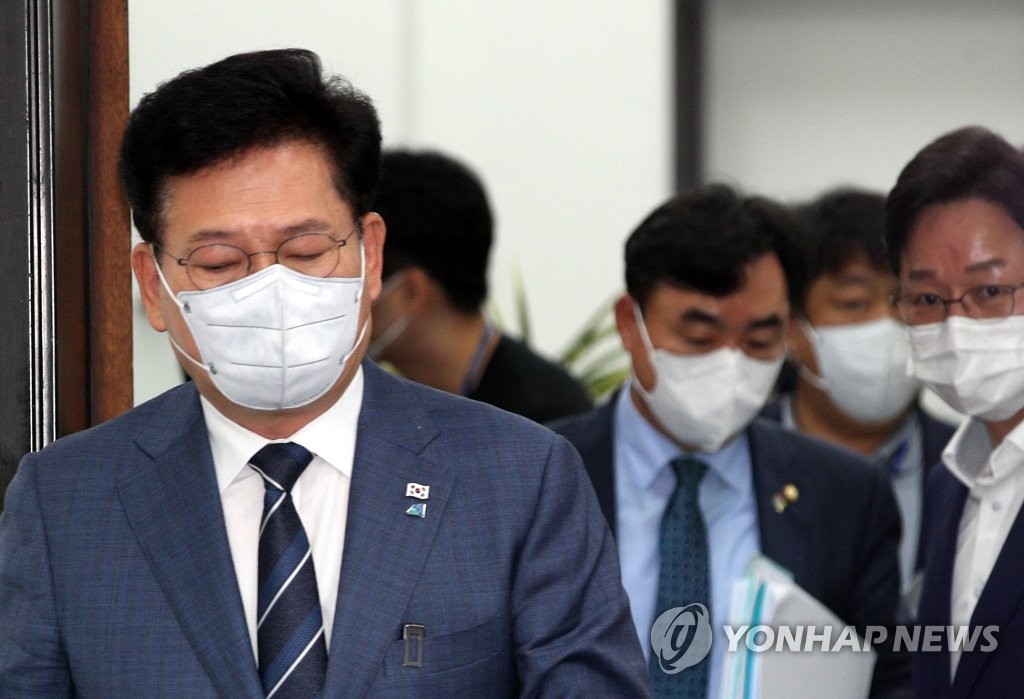 최고위 입장하는 송영길
