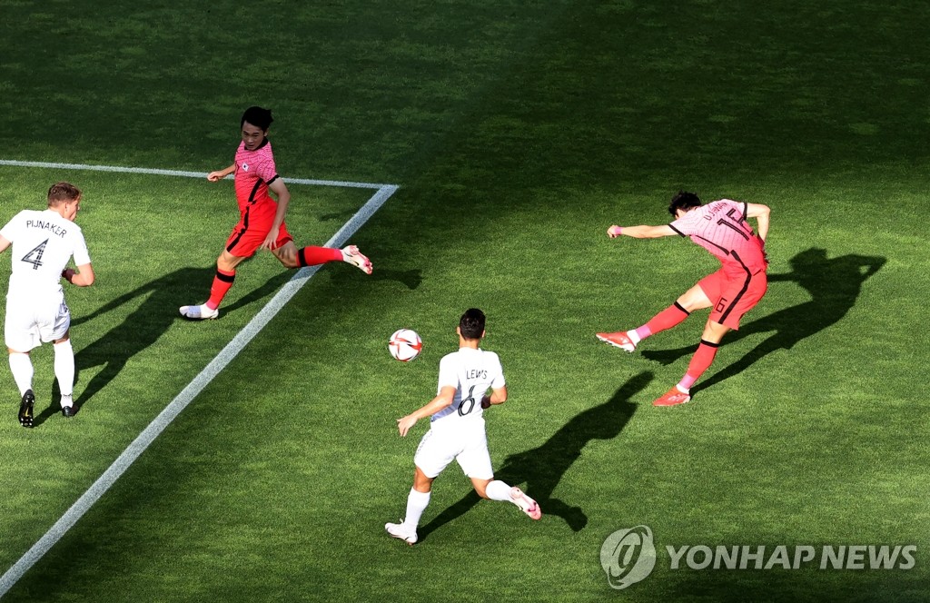 Korea-New Zealand football match Korea-New Zealand football match
