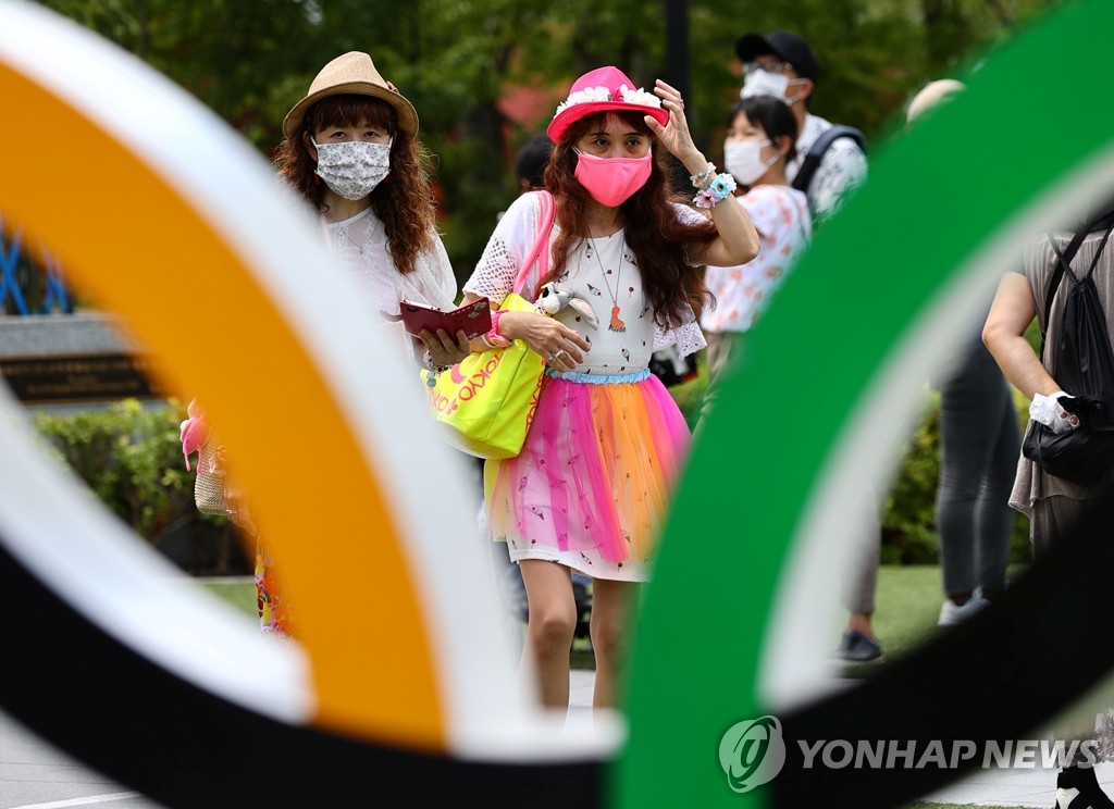 올림픽 12일째 일본 코로나 확진 1만2천명대