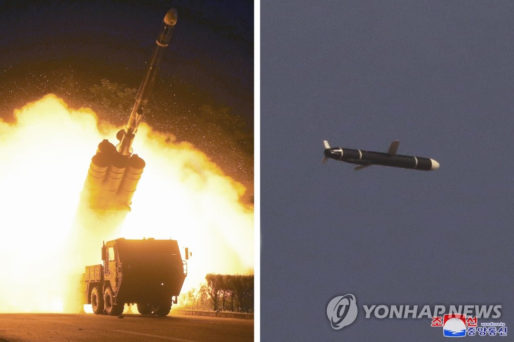북한 "신형 장거리순항미사일 시험발사…1천500㎞ 표적 명중"
