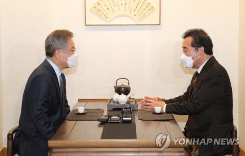 회동하는 민주당 이재명-이낙연