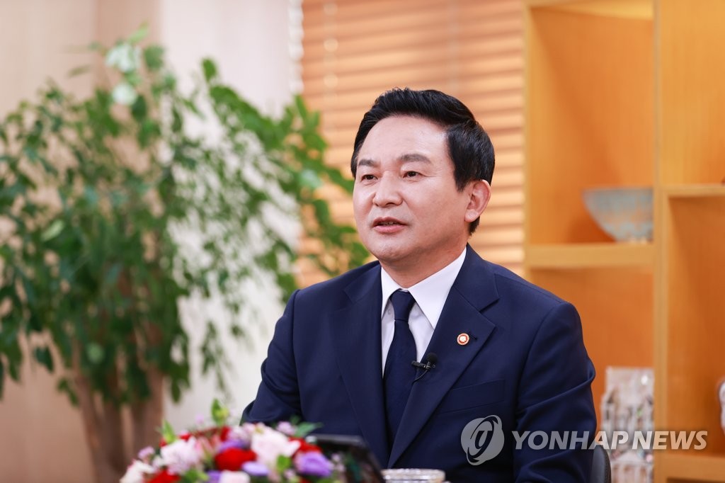 취임사 하는 원희룡 신임 국토교통부 장관
