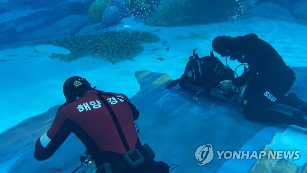 인천해경, 해군 SSU와 합동 구조 훈련 실시