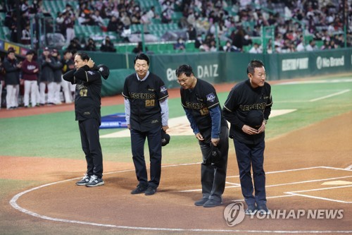 한자리에 모인 KBO 레전드 4인