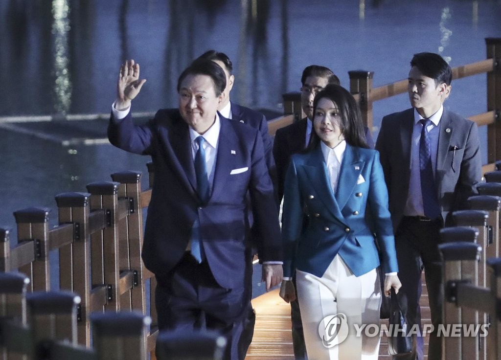 순천만국제정원박람회 방문한 윤석열 대통령 내외