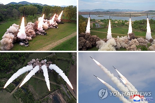 북, '南겨냥' 초대형방사포로 핵반격훈련…"전술핵 운용 확장"