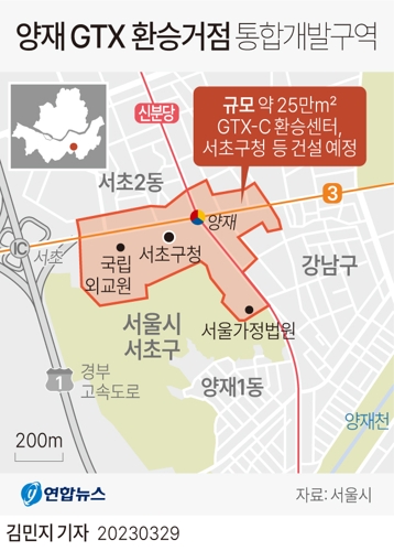  양재 GTX 환승거점 통합개발구역