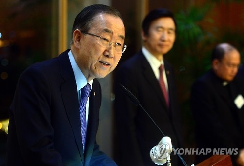 Ex-U.N. chief Ban says impeachment won't affect S. Korea's ties with U.S., China