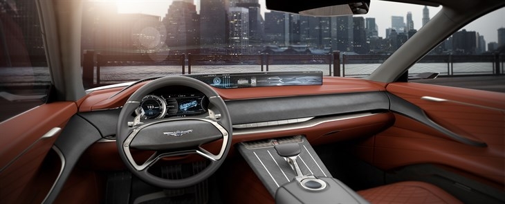 The GV80 Concept SUV's interior (Courtesy of Hyundai Motor) (Yonhap)
