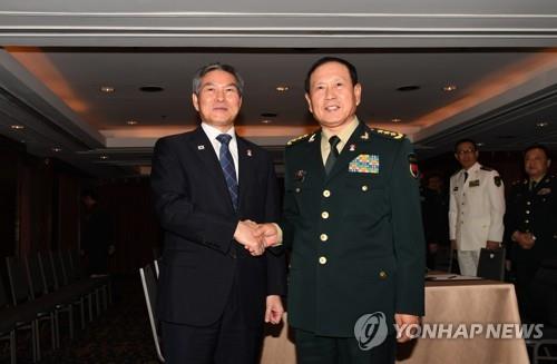 S. Korean, Chinese defense chiefs agree to boost strategic communications