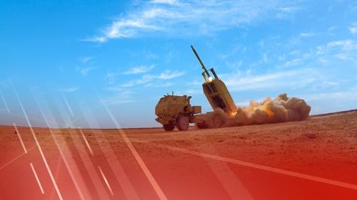 This image, captured from the website of U.S. arms manufacturer Lockheed Martin Corp., shows the company's guided multiple launch rocket system. (PHOTO NOT FOR SALE) (Yonhap)
