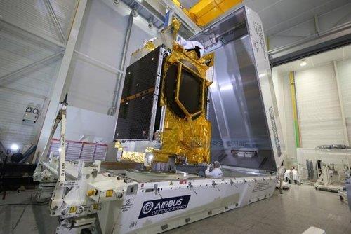 This undated photo uploaded on the website of Airbus Defense and Space on June 11, 2020, shows the Anasis-II satellite. (PHOTO NOT FOR SALE) (Yonhap)