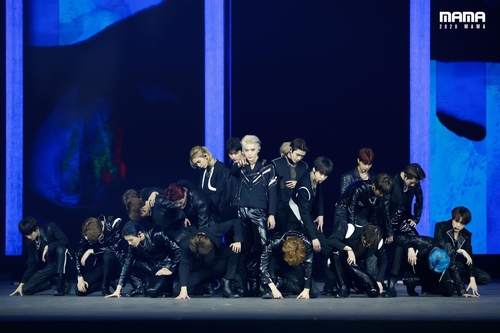 This photo, posted on the official Twitter account of the Mnet Asian Music Awards (MAMA) on Dec. 6, 2020, shows boy group NCT. (PHOTO NOT FOR SALE) (Yonhap)