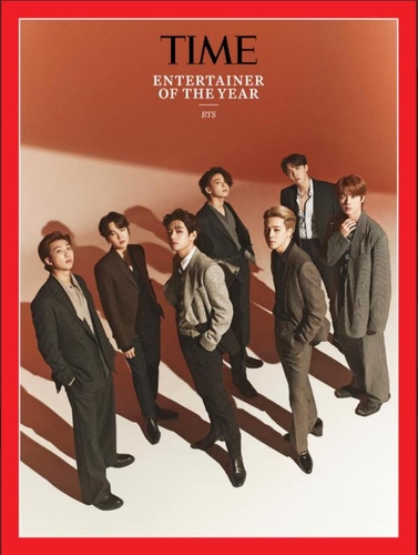 (LEAD) BTS named 'entertainer of year' by Time magazine