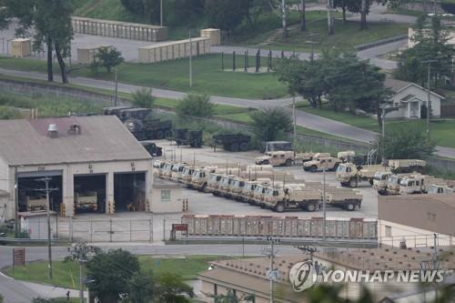 This file photo taken on Aug. 3, 2021, shows U.S. Army base Camp Humphreys in Pyeongtaek, 70 km south of Seoul. (Yonhap)