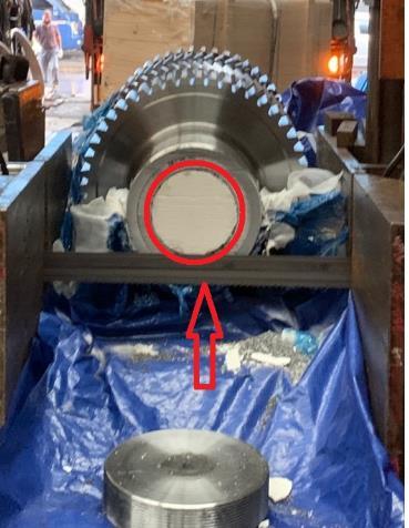 This photo, provided by the Busan District Prosecutors Office, shows methamphetamine hidden in helical gears. (PHOTO NOT FOR SALE) (Yonhap)