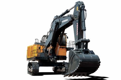 This image provided by Hyundai Construction Equipment Co. on Nov. 2, 2021, shows a 125-ton excavator manufactured by the company. (PHOTO NOT FOR SALE) (Yonhap) 
