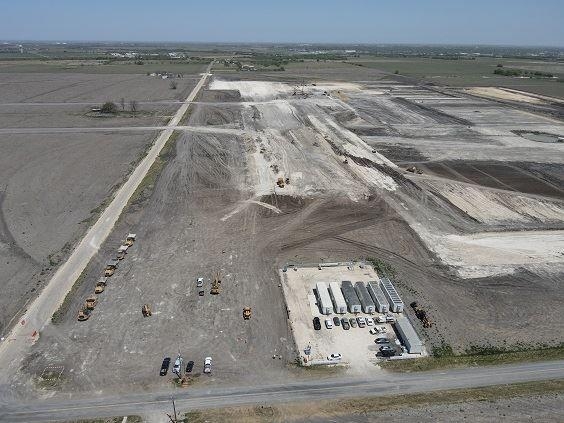 This undated file photo provided by Samsung Electronics Co. shows the massive site for Samsung's new chip fabrication facility in Taylor, Texas. (PHOTO NOT FOR SALE) (Yonhap)