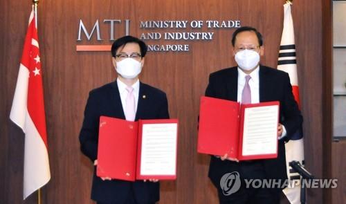 S. Korea signs 1st digital partnership pact with Singapore