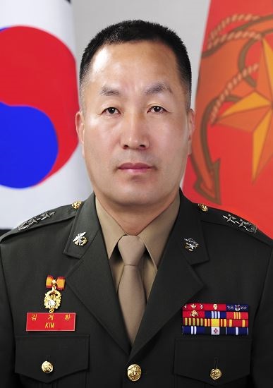 This photo, provided by the defense ministry, shows Maj. Gen. Kim Gye-hwan set to become the Marine Corps commandant. (PHOTO NOT FOR SALE) (Yonhap)