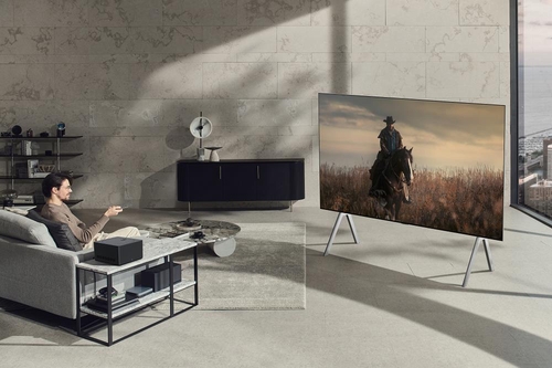 The LG Signature OLED M is shown in this photo provided by the company on Jan. 4, 2023. (PHOTO NOT FOR SALE) (Yonhap)