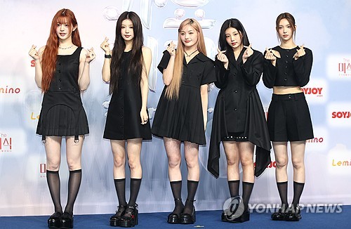 K-pop girl group ILLIT is seen in this file photo taken on July 21, 2024. (Yonhap)