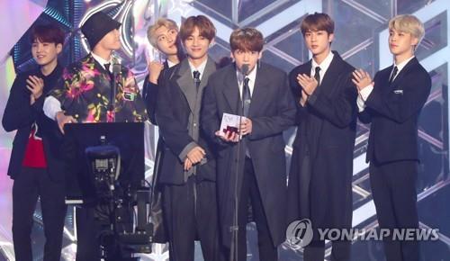 K-pop : BTS remporte neuf trophées aux MGA 2018