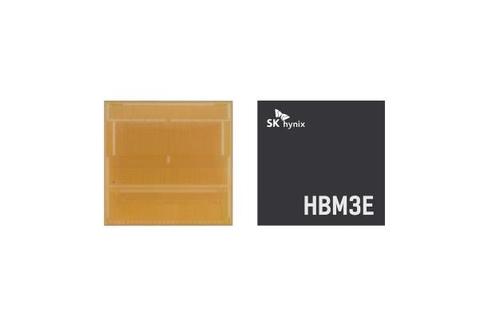 La puce HBM3E développée par SK hynix. (Photo fournie par SK hynix. Revente et archivage interdits) 