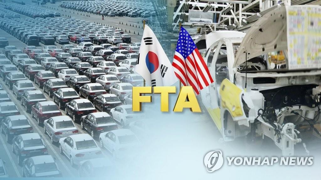 韓国と米国はこのほどＦＴＡの見直しで大筋合意した（コラージュ）＝（聯合ニュース）