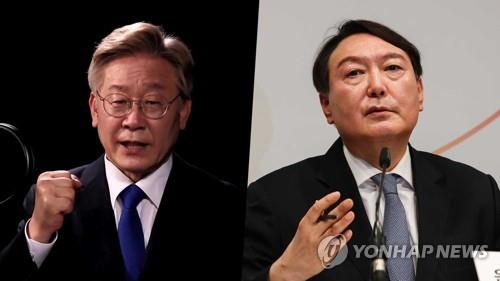 韓国大統領選　李在明氏と尹錫悦氏が一騎打ちなら接戦＝世論調査