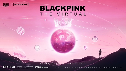 ＢＬＡＣＫＰＩＮＫの公式ＳＮＳ（交流サイト）でバーチャルコンサートのポスターがお披露目された（ＹＧエンターテインメント提供）＝（聯合ニュース）≪転載・転用禁止≫