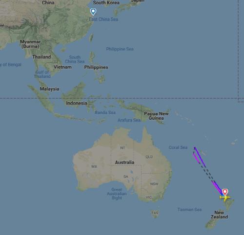 뉴질랜드 항공 회항