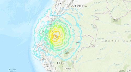 미국 지질조사국(USGS) 누리집 갈무리