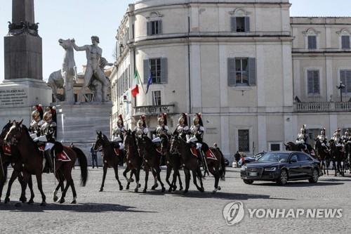 이탈리아, 국빈방문 시진핑에 '황제급' 예우 '눈길'(종합)