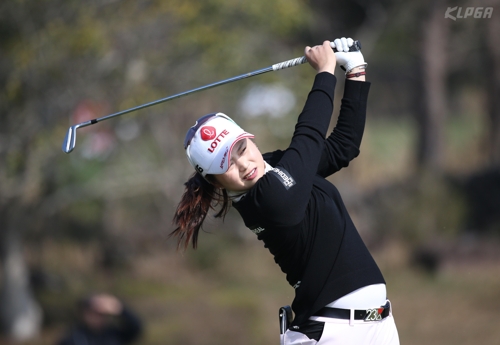 최혜진의 아이언샷.[KLPGA 제공]