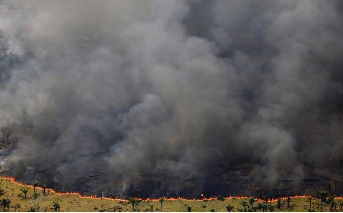 아마존 열대우림에서 발생한 산불