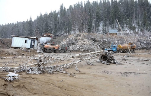 (타스=연합뉴스) 러시아 크라스노야르스크 댐 붕괴사고 현장.