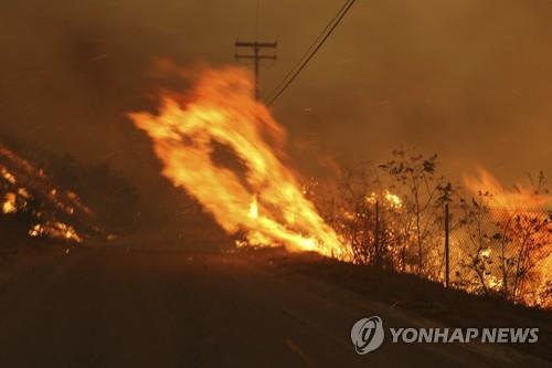 강풍 타고 번지는 산불 