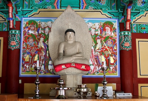 의성 고운사 석조여래좌상