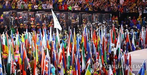 2016 리우데자네이루 올림픽 개막식. [연합뉴스 자료사진]