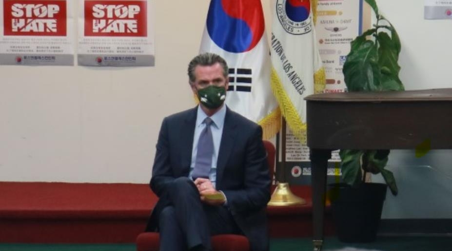 LA 한인회를 방문한 개빈 뉴섬 캘리포니아 주지사