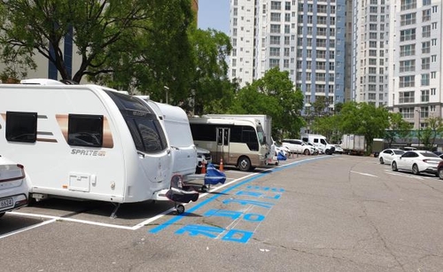 "캠핑 차량 주차 원활하게" 인천 공영주차장에 별도 공간 조성