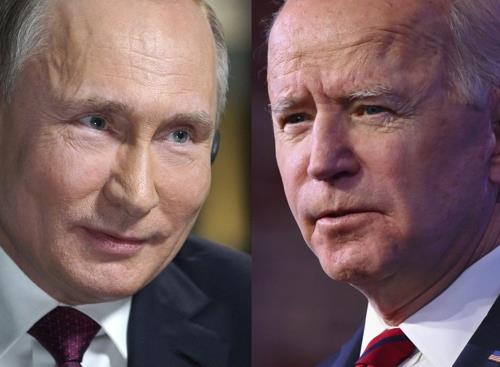블라디미르 푸틴 러시아 대통령과 조 바이든 미국 대통령(오른쪽)
